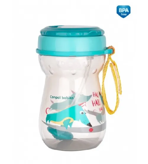 Sporta pudele ar caurulīti 360 ml Canpol 56/518