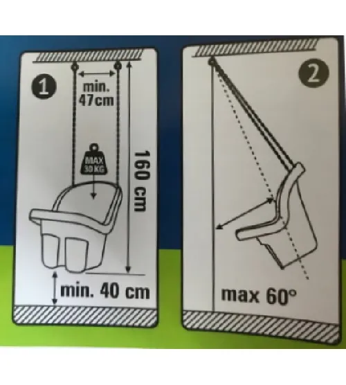 Šūpoles Tega Baby Grey TG-206
