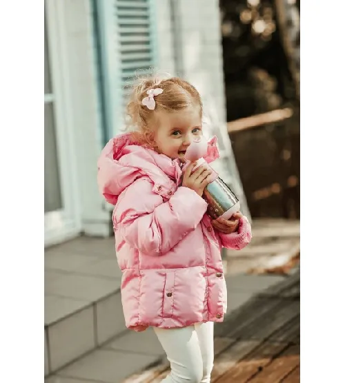 Termokrūze ar salmiņu 300 ml Canpol pink 74/054