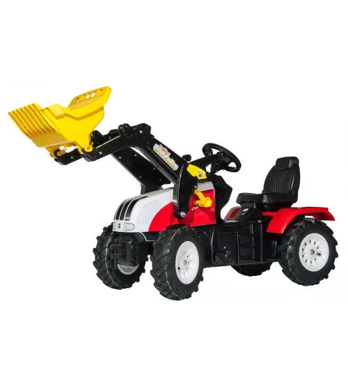 Traktors ar pedāļiem un kausu Rolly Toys rollyFarmtrac Steyr 6240 CVT (piepūšamie riteņi) 046331