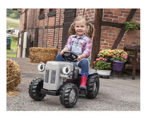 Traktors ar pedāļiem un piekabi Rolly KID Little Grey Fergie (2,5-5 gadiem) 014941