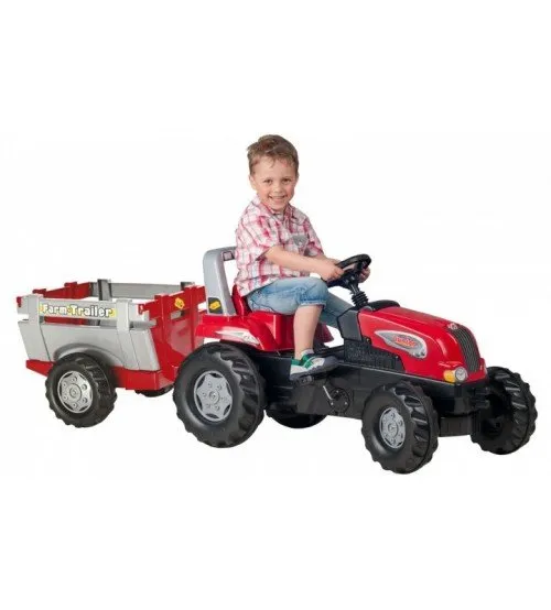 Traktors ar pedāļiem un piekabi Rolly Toys rollyFarmtrac Junior RT 800261