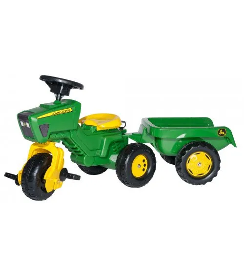 Traktors -  riteņis ar pedāļiem un piekabi Rolly Toys Rolly Trac John Deere 052769