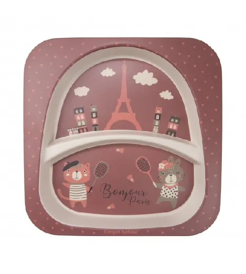 Trauku komplekts BONJOUR PARIS Canpol 9/227 bordo