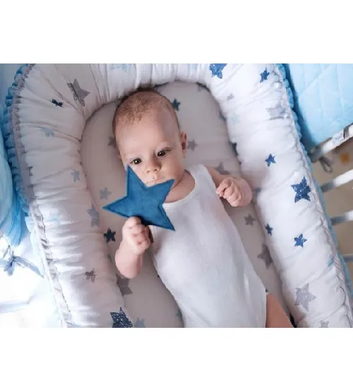 Zīdaiņa ligzdiņa 6in1 GREY STARS 1439