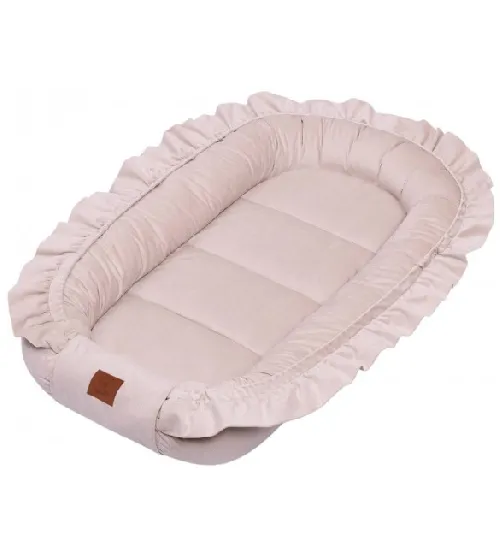 Zīdaiņa ligzdiņa VELVET beige 1563