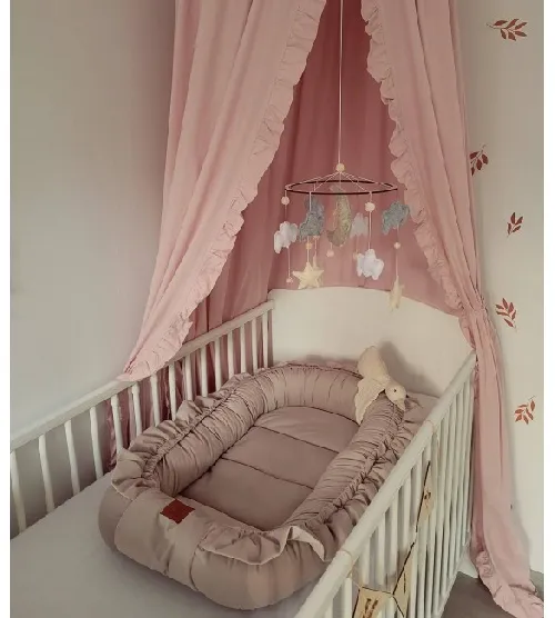 Zīdaiņa ligzdiņa VELVET DARK PINK 1562