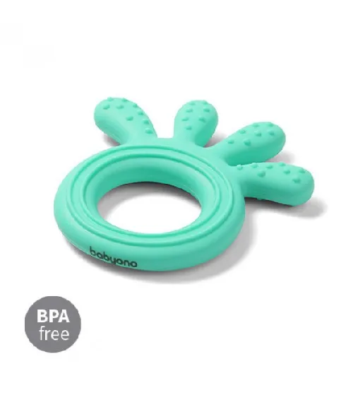 Zobu graužamais elastīgs OCTOPUS BabyOno 826/02 mint