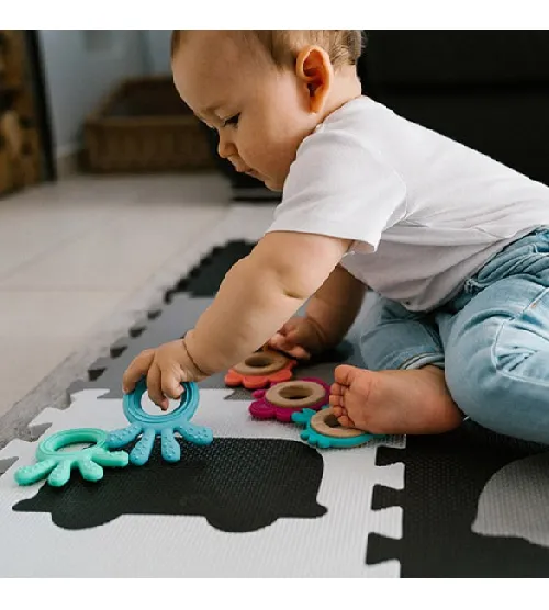 Zobu graužamais elastīgs OCTOPUS BabyOno 826/02 mint