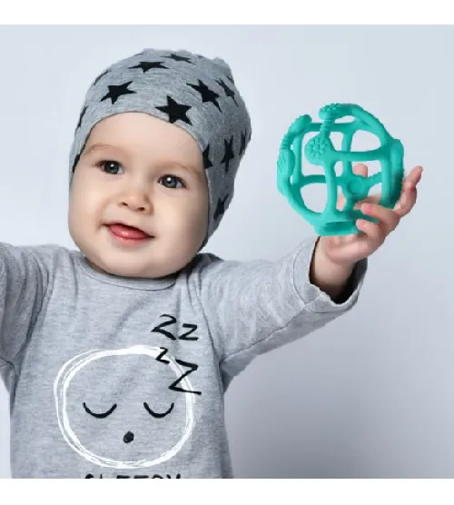 Zobu graužamais elastīgs ORTHO BabyOno 489/05 turquoise