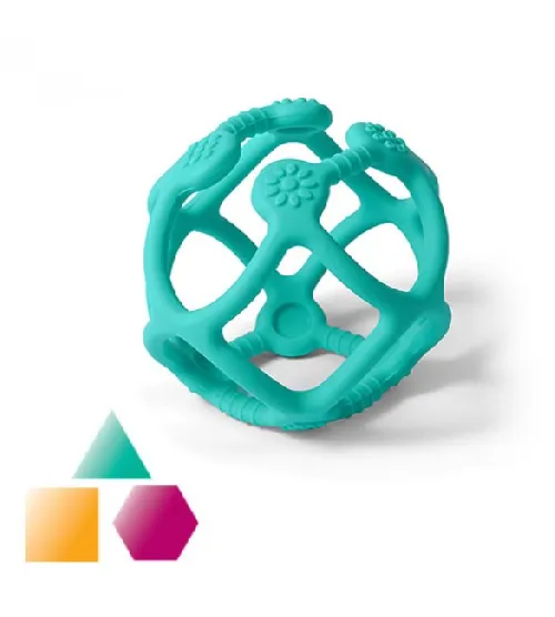 Zobu graužamais elastīgs ORTHO BabyOno 489/05 turquoise