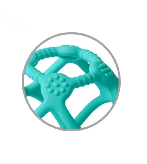 Zobu graužamais elastīgs ORTHO BabyOno 489/05 turquoise