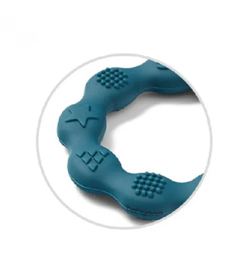 Zobu graužamais elastīgs RING BabyOno 825/03 blue