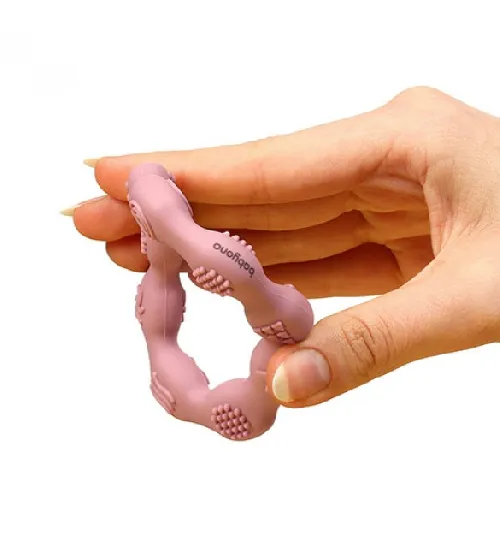 Zobu graužamais elastīgs RING BabyOno 825/03 blue