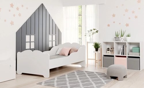 Bērnu gulta Anna 160x80 ar atvilktni White