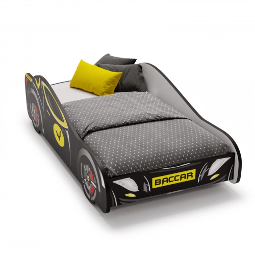 Детская кровать Batcar 160x80 с матрасом Black
