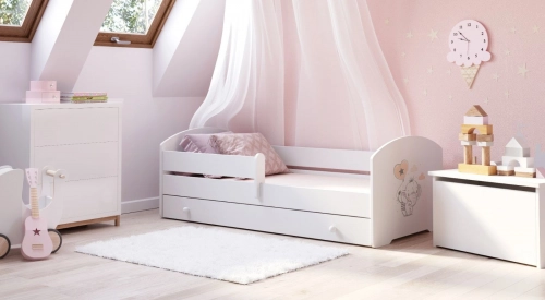 Детская кровать LUK с ящиком 140x70 Baby elephant