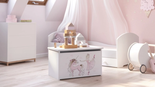Bērnu rotaļlietu kaste DARIA Unicorn