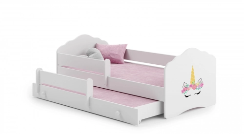 Divguļamā bērnu gulta FALA II 160x80 Unicorn horn