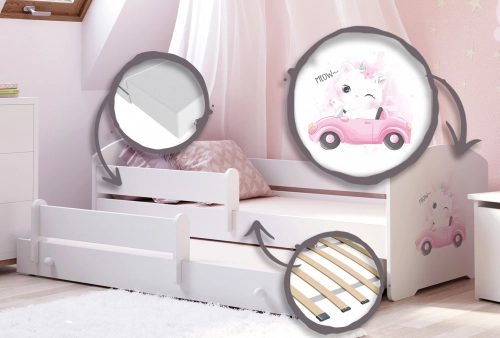 Двухместная кровать LUK 160x80 Cat