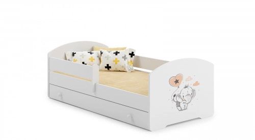 Bērnu gulta LUK ar atvilktni 160x80 Elephant