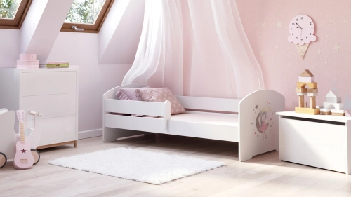Детская кровать LUK 160x80 с бортиками Sleeping princess