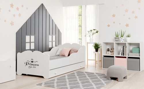 Детская односпальная кровать с ящиком Anna Princess 140x70