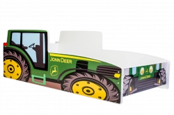 Детская кровать с матрасом Car 160x80 Зелёная