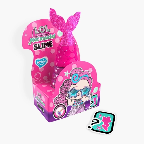 Antistresa rotaļlieta Gļotas - slaims L.O.L. Surprise! TM Mermaid Shine Box Pink pārsteigums