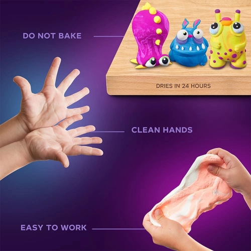 Radošais komplekts Air clay Modelēšanas masas - komplekts 36 krāsas