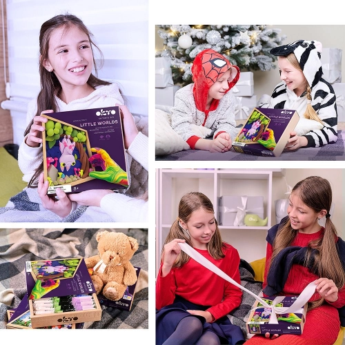 Radošais komplekts Air clay Modelēšanas masas komplekts Little Worlds Bat