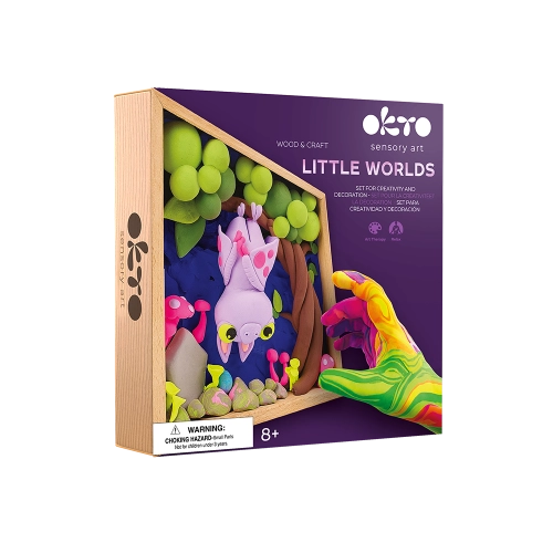Radošais komplekts Air clay Modelēšanas masas komplekts Little Worlds Bat