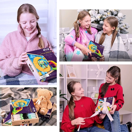 Radošais komplekts Air clay Modelēšanas masas komplekts Little Worlds Bunny Moon