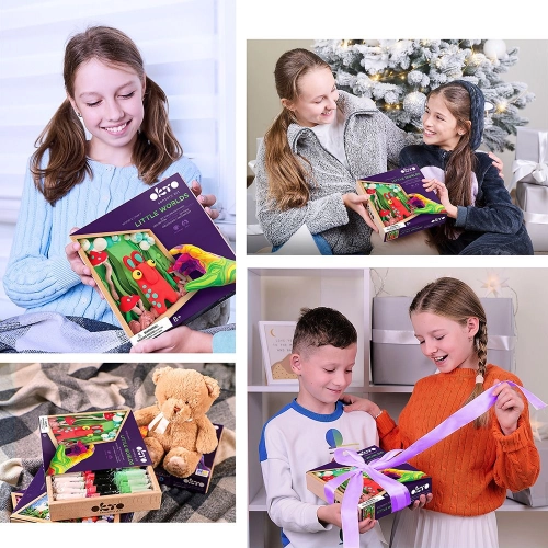 Radošais komplekts Air clay Modelēšanas masas komplekts Little Worlds Mommy Troll