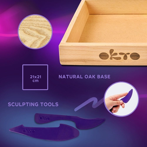 Radošais komplekts Air clay Modelēšanas masas komplekts Little Worlds Mommy Troll