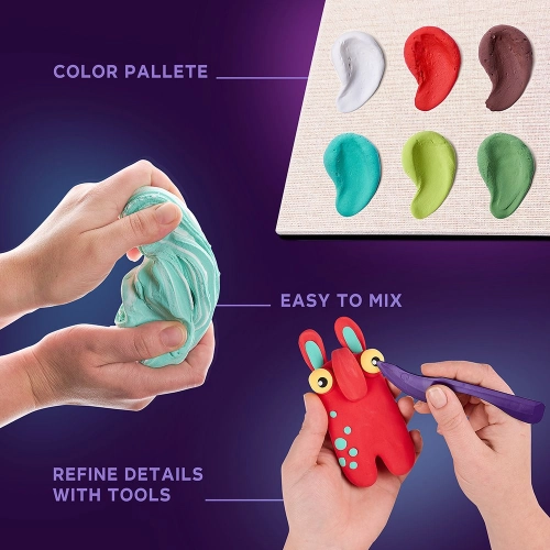 Radošais komplekts Air clay Modelēšanas masas komplekts Little Worlds Mommy Troll