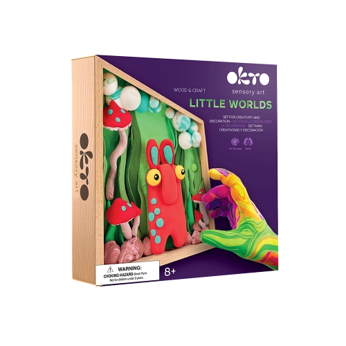 Radošais komplekts Air clay Modelēšanas masas komplekts Little Worlds Mommy Troll