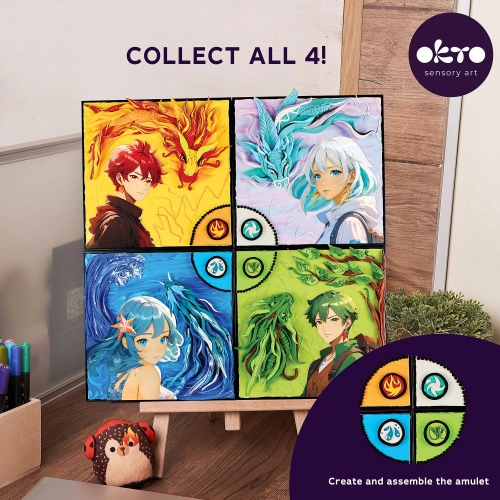Radošais komplekts Modelēšanas masas - 3D glezna MANGA Zeme (29*29 cm)