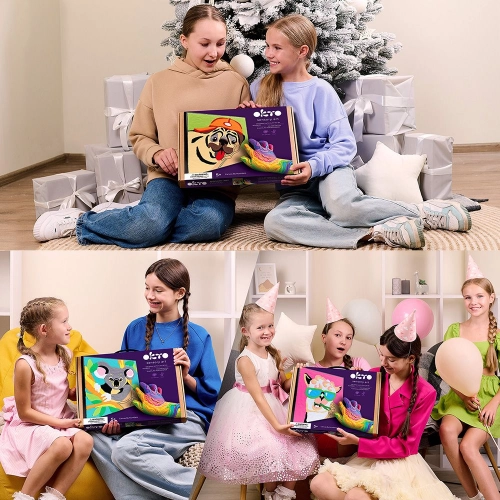 Radošais komplekts Modelēšanas masas - 3D glezna Mopsis (30*30 cm)