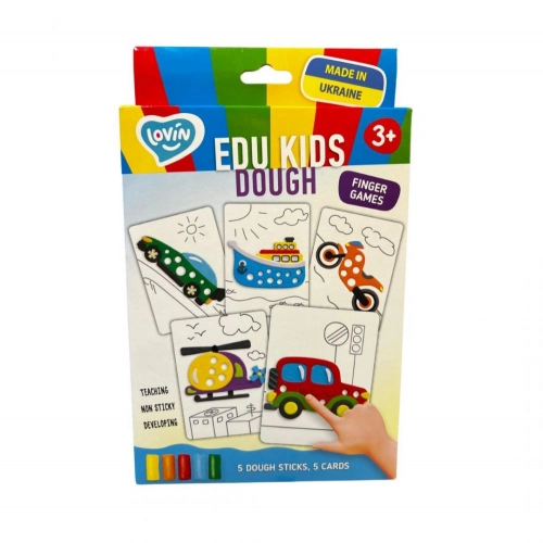 Набор для креатива Тесто для лепки Play Dough Edu kids - Игры для пальчиков Transport