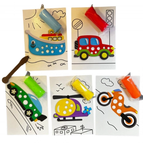 Набор для креатива Тесто для лепки Play Dough Edu kids - Игры для пальчиков Transport