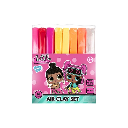 Radošais komplekts Modelēšanas mīkla Air Clay - 16 krāsas L.O.L. Surprise!