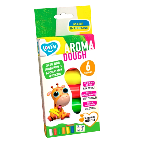Набор для креатива Тесто для лепки Play Dough - Aroma 6 цветов 210 g.