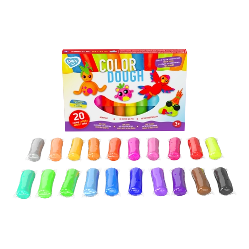 Radošais komplekts Modelēšanas mīkla Play Dough - Lovin 20 gab.