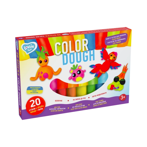 Radošais komplekts Modelēšanas mīkla Play Dough - Lovin 20 gab.