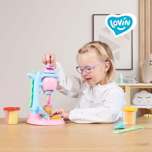 Radošais komplekts Modelēšanas mīkla Play Dough Saldējuma kafejnīca
