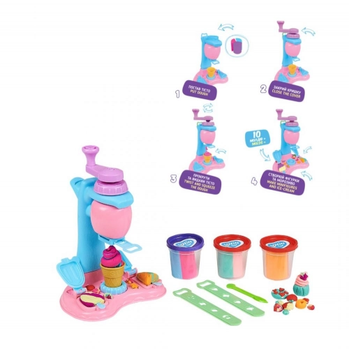 Radošais komplekts Modelēšanas mīkla Play Dough Saldējuma kafejnīca