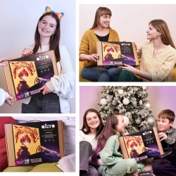 Radošais komplekts Modelēšanas masas - 3D glezna MANGA Uguns (29*29 cm)