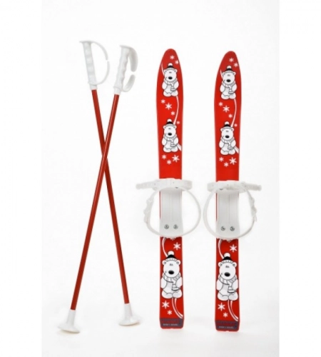 Bērnu slēpes ar nūjām 70 cm 6081