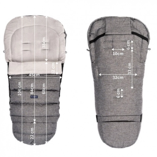Спальный мешок Zaffiro iGROW 2.0 Plush melange grey SW20-M009